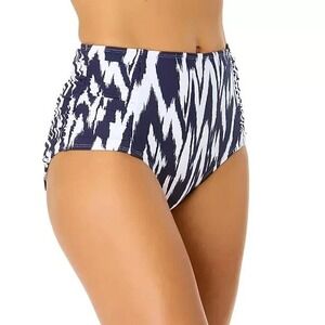 Anne Cole High Waist Swim Bottoms‎ Ruched Sides Bikini Bottoms Size XL / #7102